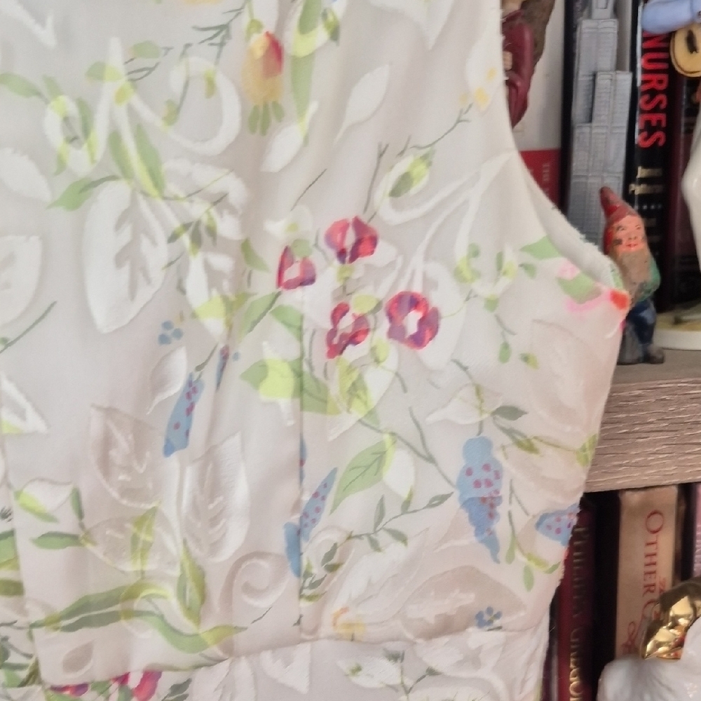 Kay Unger Floral Mini Dress with Scarf - Picture 8 of 10